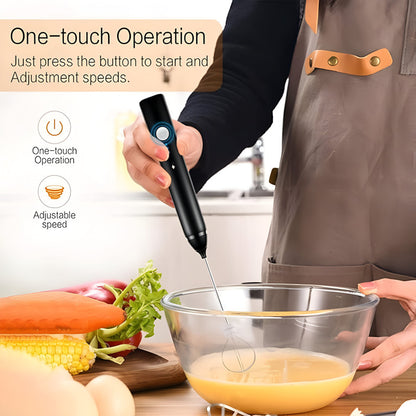 Electric Egg Beater – 3 Speed Adjustable, USB Rechargeable
