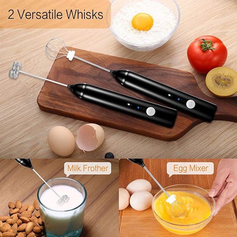 Electric Egg Beater – 3 Speed Adjustable, USB Rechargeable